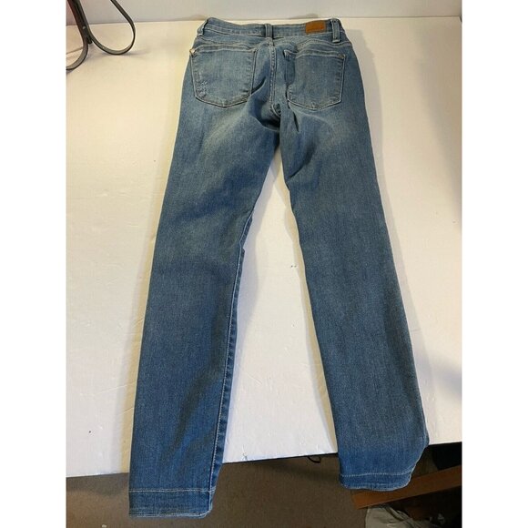 Judy Blue Jeans Womens 1/25  25x28.5 Blue Skinny Distressed Denim JB82109MD - Picture 9 of 16
